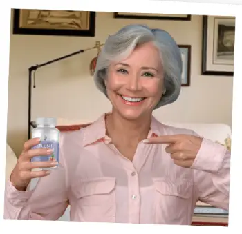 Customer sharing a positive review after using Flush Factor Plus for leg comfort support